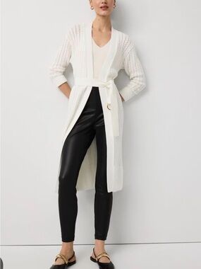 White House Black Market Black Faux Leather Leggings